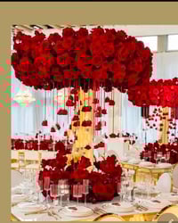 Image 2 of Red 100  CM Round Flower balls  For Rent Only 