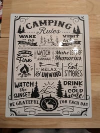 Image 3 of Camping Rules Sign.