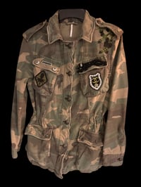 Image 1 of Upcycled Free People Camo Jacket