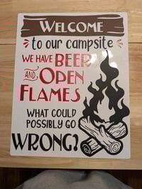 Image 3 of Welcome To Our Site Log Sign.