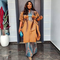 Image 2 of Boubou traditional African elegant robe dresses