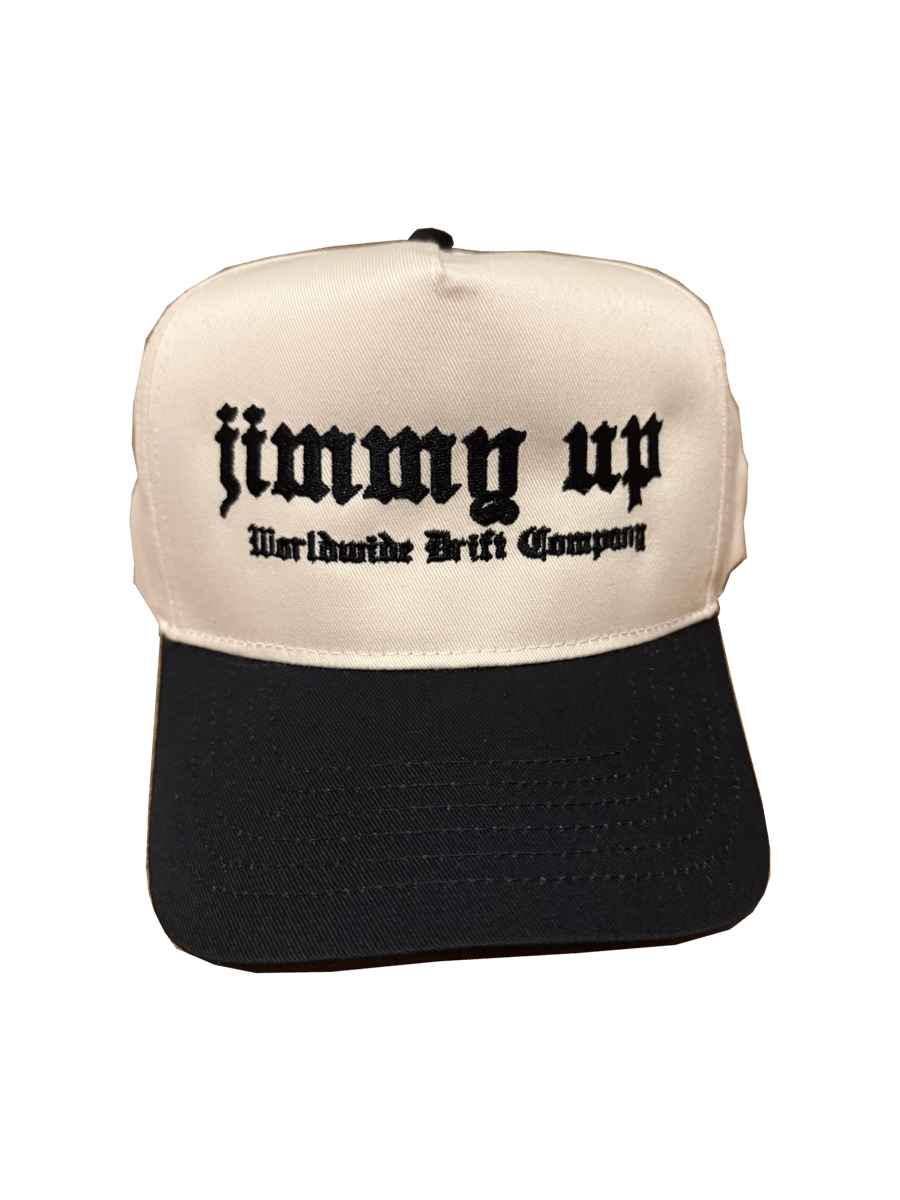 Twill Snapback - Cream/Black (Limit: 12) | Jimmy Up