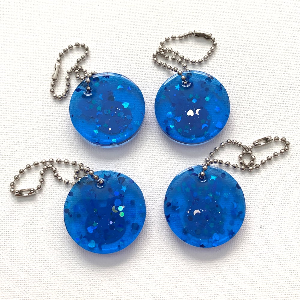 Image of Hand-Painted Bunny Keychains