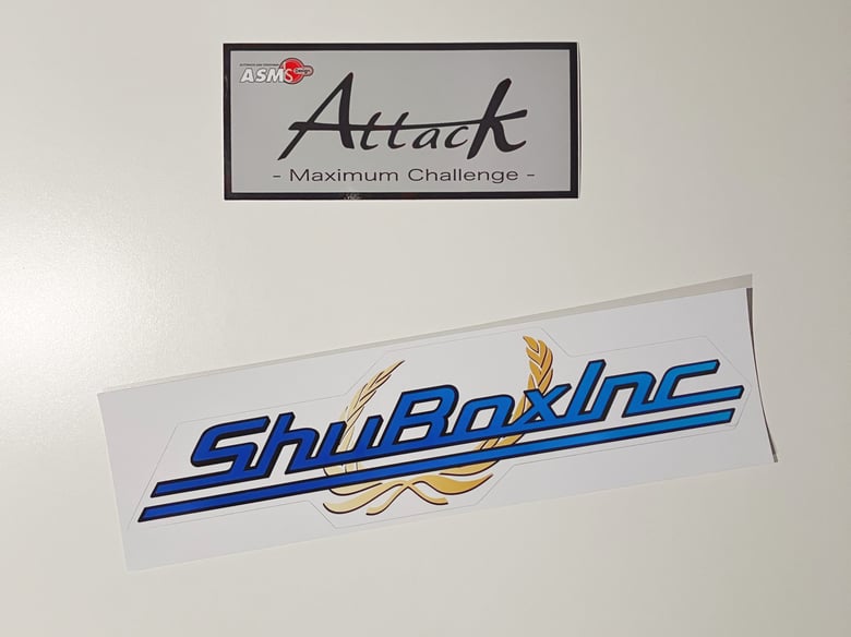 Image of Attack x ASM Collab Sticker / ShuBoxInc Wreath Logo Set