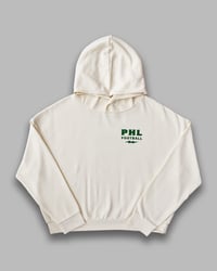Image 2 of Women's Cropped Retro Birds Hoodie (Cream)