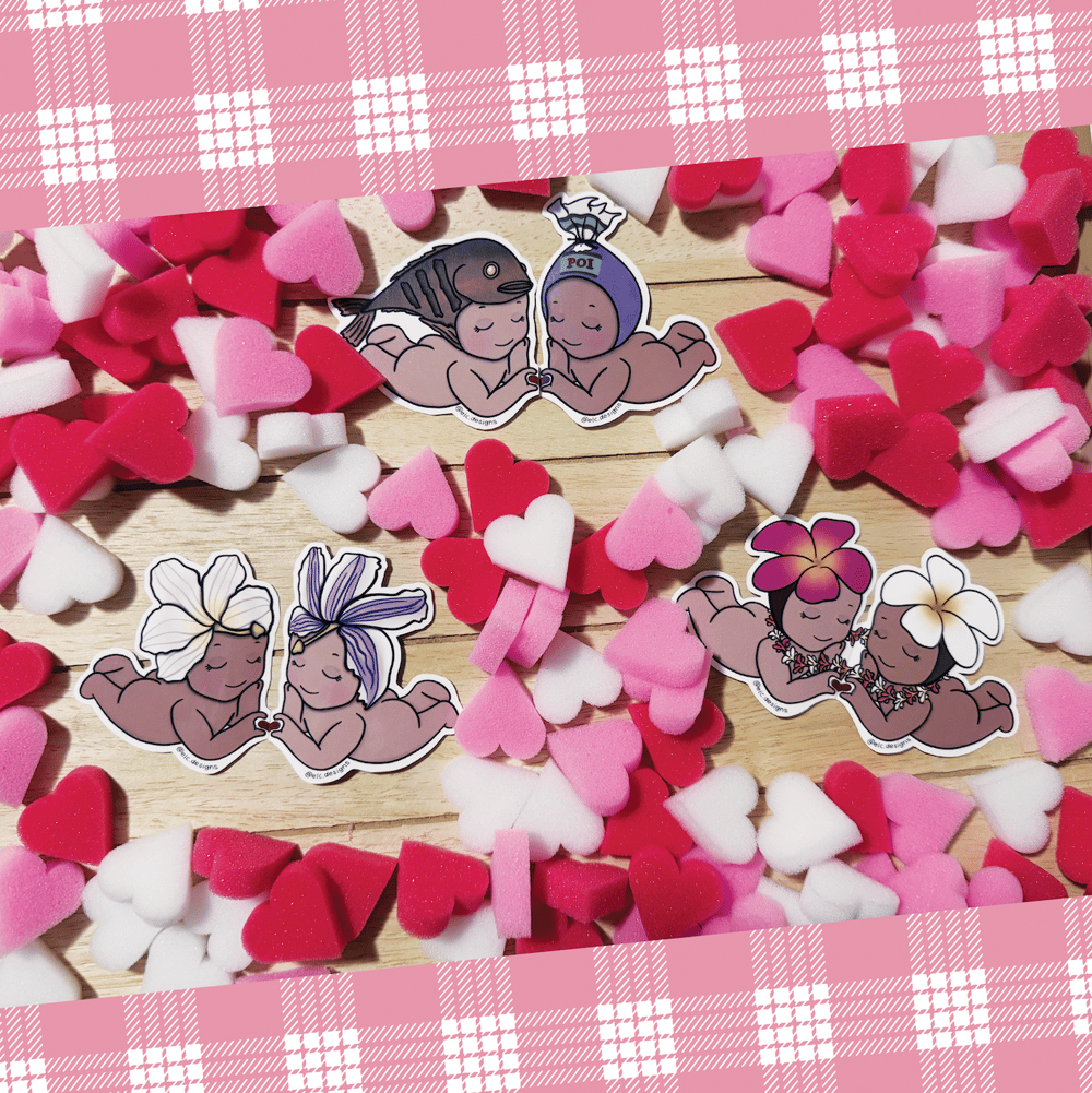 Image of Pāpale Pēpē Liʻi Lovahs Sticker Set
