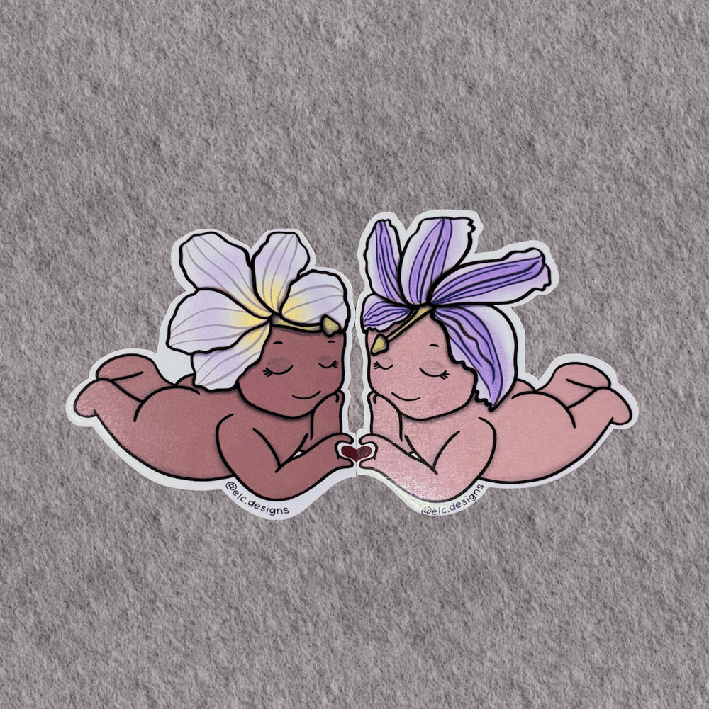 Image of Pāpale Pēpē Liʻi Lovahs Sticker Set