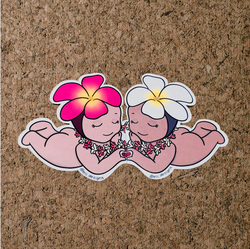 Image of Pāpale Pēpē Liʻi Lovahs Sticker Set