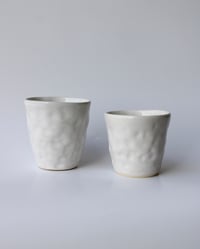 Image 1 of White Dented Cup