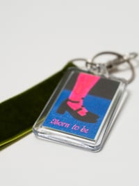 Image 4 of Keyring Born to be a Girl Moss