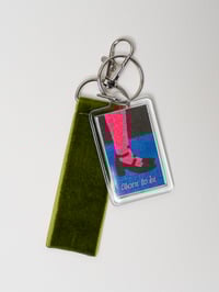 Image 1 of Keyring Born to be a Girl Moss
