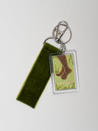 Image 2 of Keyring Born to be a Girl Moss