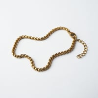 Image 4 of *NEW* Gold Box Chain Bracelet – Chunky 18K Gold Plated & Tarnish-Proof 