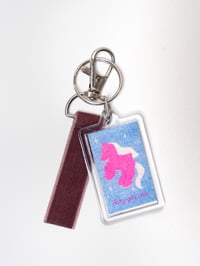 Image 1 of Keyring Pony girl once, pony girl always 