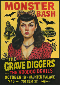 Monster Bash — A3 Art Print