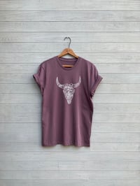 Image of Organic Cotton Bison Skull Tshirt