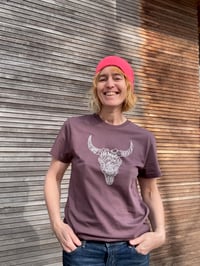 Image of Organic Cotton Bison Skull Tshirt