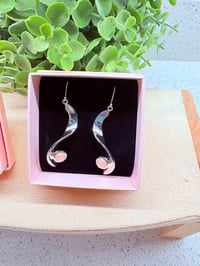 Pastel Pink Twist Earrings
