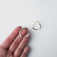 Image 7 of *NEW* Mini Wave Earrings - Wavy gold tone drop stud earrings