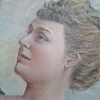 Image 3 of Stunning Little Oil Portrait Painting 
