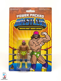 Image 1 of *IN STOCK* VARIANT MACHO MAN RANDY SAVAGE POWER PACKED WRESTLERS SERIES 1 FIGURE FC TOYS