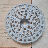 Image 1 of Unusual French Pale Blue Trivet