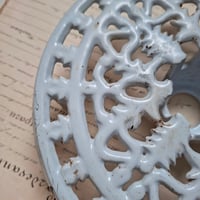 Image 2 of Unusual French Pale Blue Trivet