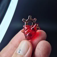 Image 2 of CARVED RUBY ANATOMICAL HEART