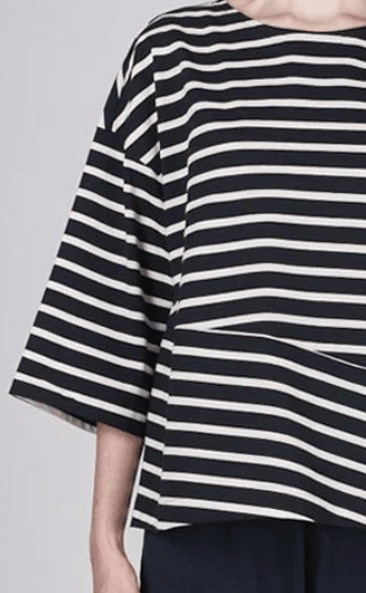 Image of Yoshi Kondo Cut Up Stripes Tees and Dresses