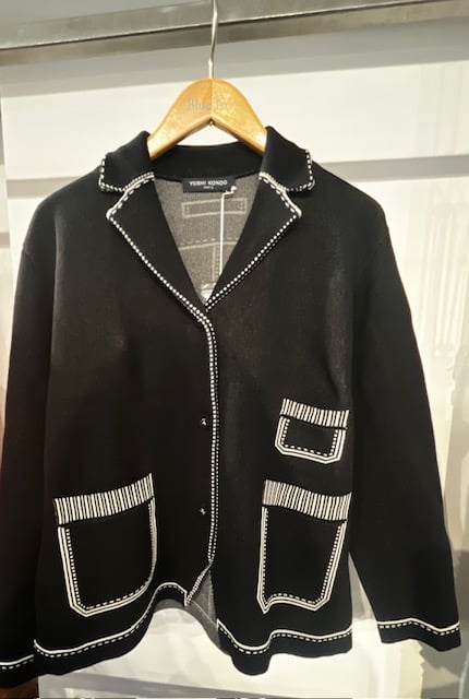 Image of Yoshi Knitted Pocket Jacket (Two Colors)