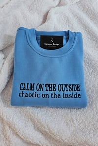 Image 1 of CALM ON THE OUTSIDE sweater