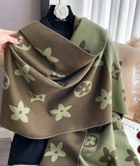 Olive Bloom Luxe Shawl