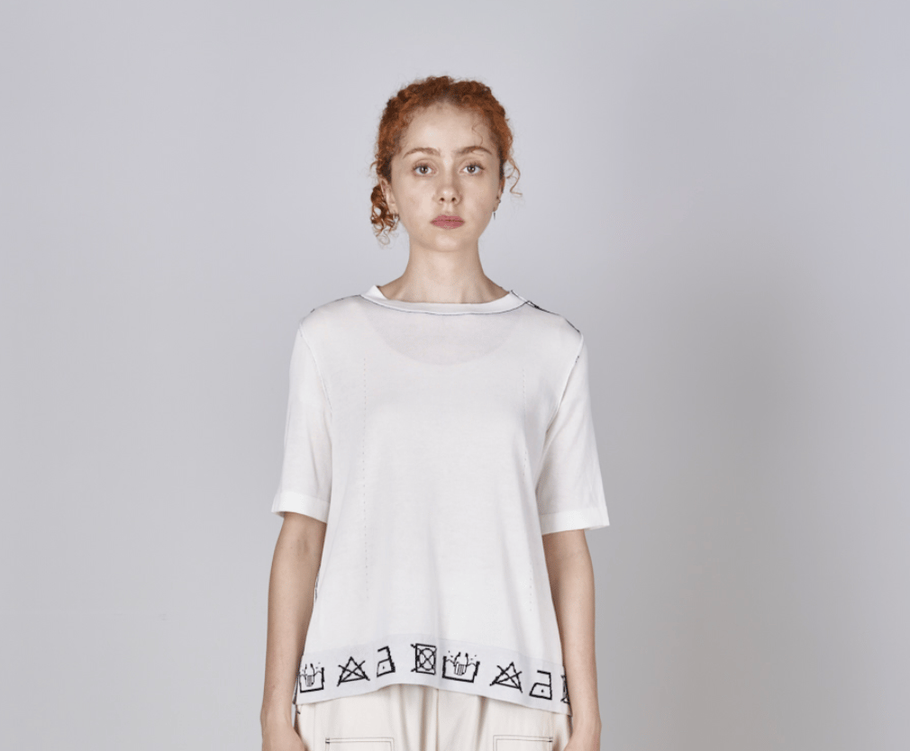 Yoshi Kondo Knitted Care Instructions Top (two colors) - Image 2 of 2