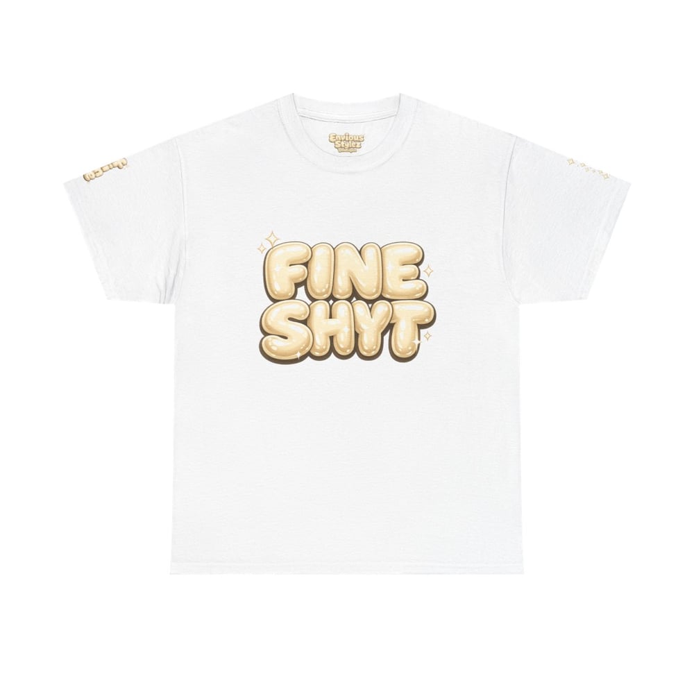 Image of Unisex Fine Shyt • Graphic Tee with "Don't Stare Too Long" Retro Bubble Text