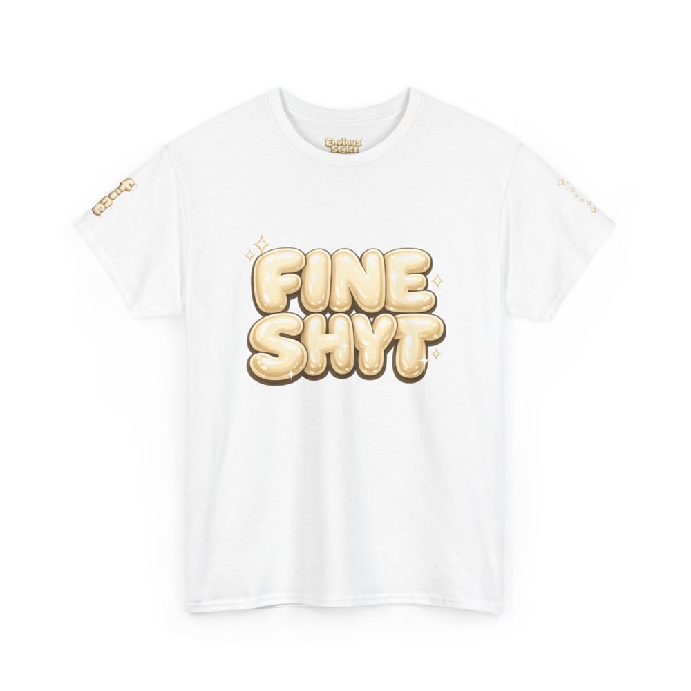 Image of Unisex Fine Shyt • Graphic Tee with "Don't Stare Too Long" Retro Bubble Text