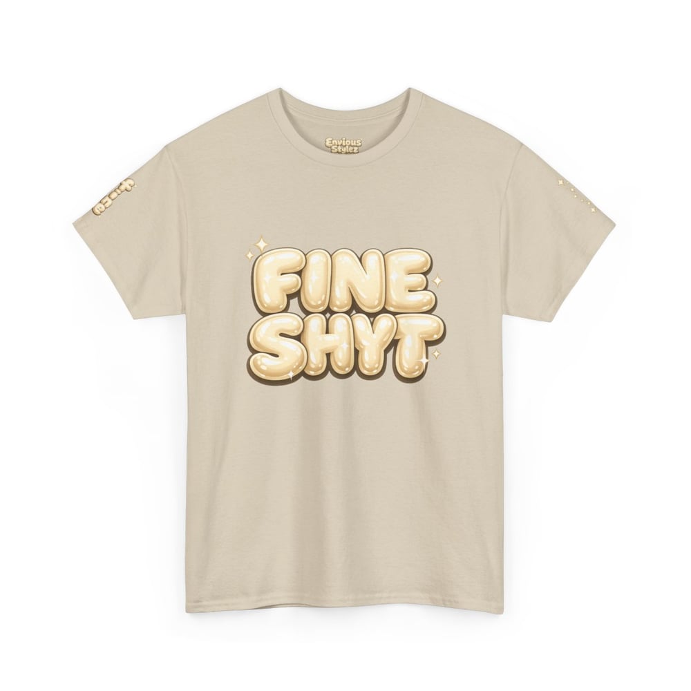 Image of Unisex Fine Shyt • Graphic Tee with "Don't Stare Too Long" Retro Bubble Text