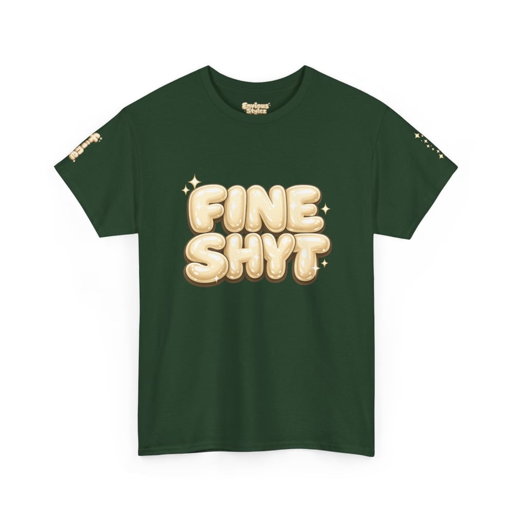 Image of Unisex Fine Shyt • Graphic Tee with "Don't Stare Too Long" Retro Bubble Text
