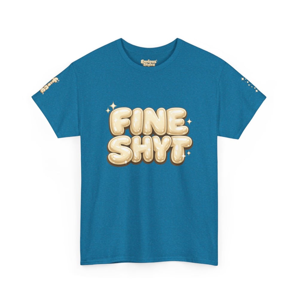 Image of Unisex Fine Shyt • Graphic Tee with "Don't Stare Too Long" Retro Bubble Text