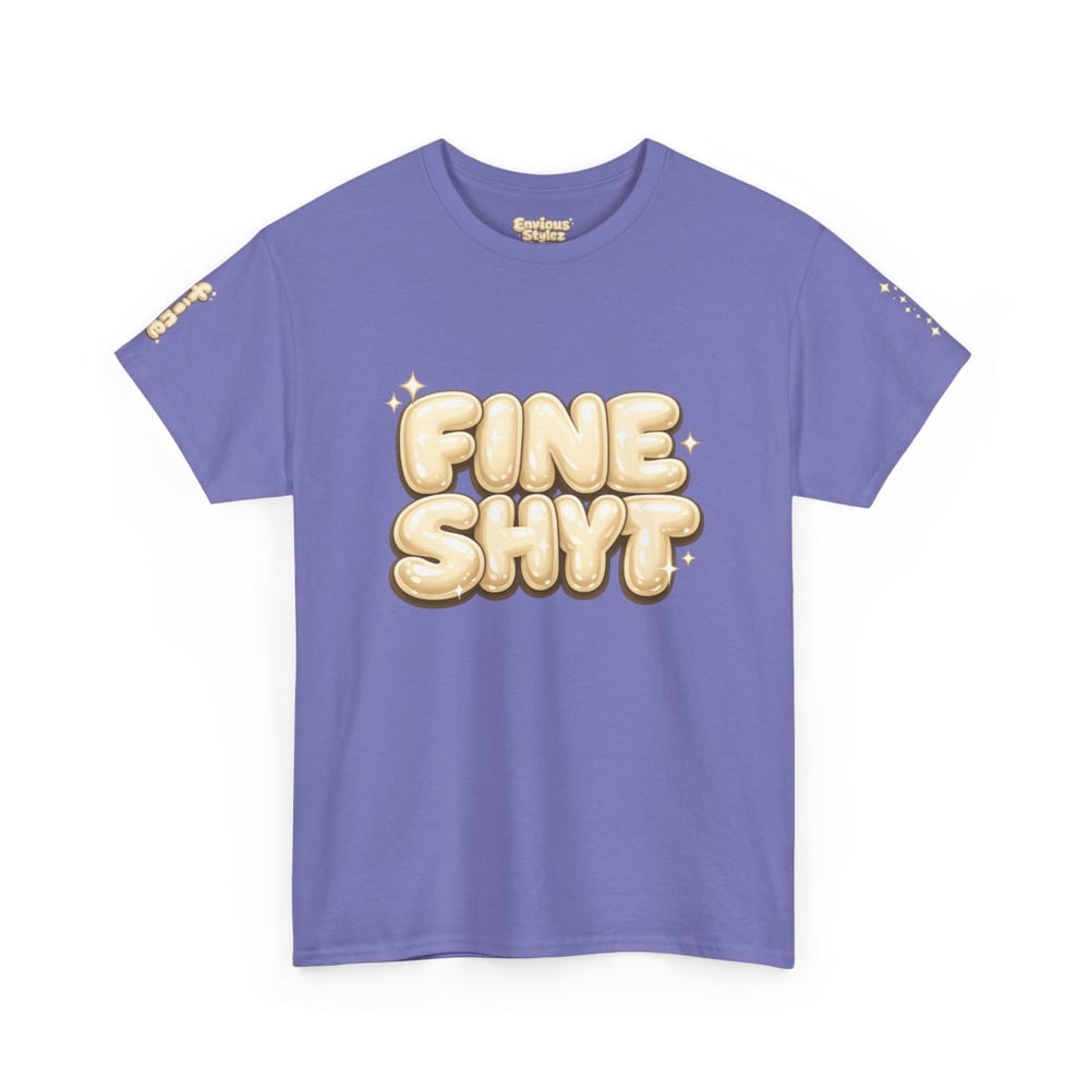 Image of Unisex Fine Shyt • Graphic Tee with "Don't Stare Too Long" Retro Bubble Text