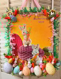 Vintage Easter Bunny Book Cover Spring Decoration