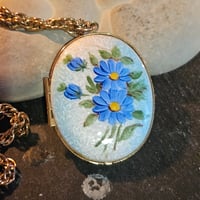 Image 2 of Spellbound Floral Locket Magickal Desire-Draw Charm for Love, Happiness & Manifestation