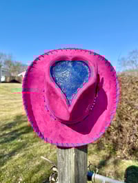 Image 5 of “Hotshot Cowgirl” Cowboy Hat with Tooled Paisley Leather