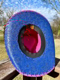 Image 3 of “Hotshot Cowgirl” Cowboy Hat with Tooled Paisley Leather