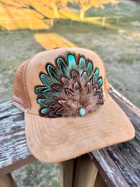Image 1 of Feather Trucker Hat Collection