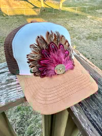 Image 4 of Feather Trucker Hat Collection
