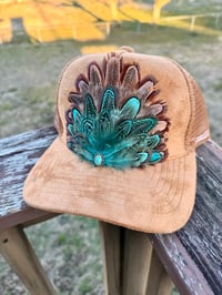 Image 2 of Feather Trucker Hat Collection