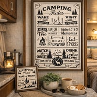 Image 2 of Camping Rules Sign.
