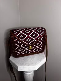 Leather- Fuscia and Black