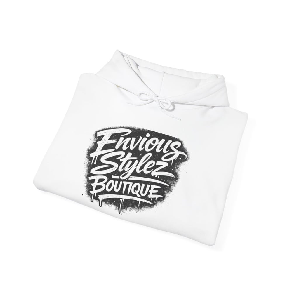 Image of Unisex Hoodie — 'Envious Stylez Boutique' Bold Graffiti Logo Pullover