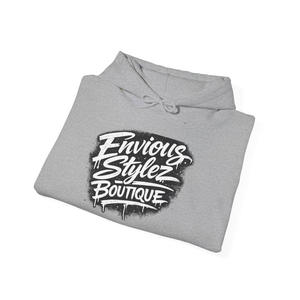 Image of Unisex Hoodie — 'Envious Stylez Boutique' Bold Graffiti Logo Pullover